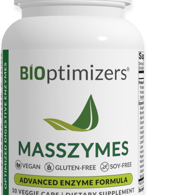 BIOptimizers MassZymes Digestive Enzymes Supplement – Max Nutrient Absorption, Boost Energy, Reduce Bloating